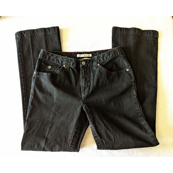 Tommy Hilfiger Hipster Boot Black Jeans   Sz 12 - Picture 8 of 11